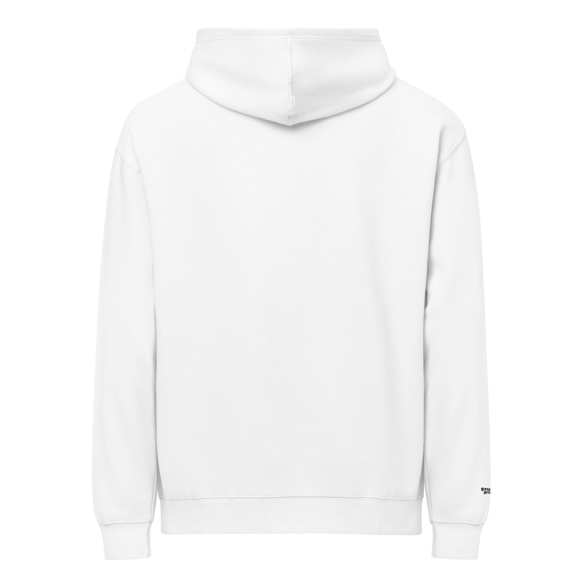Holy Ground hoodie in white, back